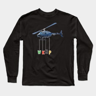 WKRP Turkey Drop by Helicopter Long Sleeve T-Shirt